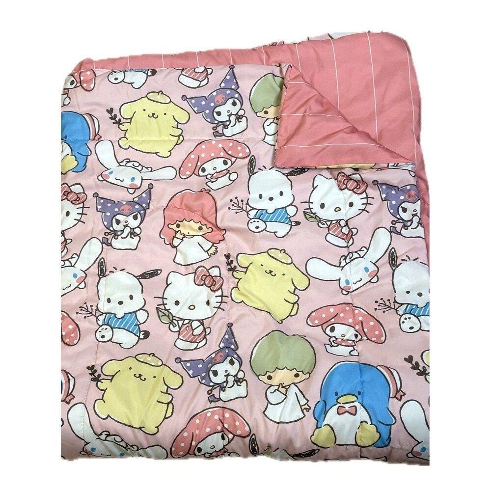 Hello Kitty Sanrio Reversible Comforter Twin Size Pompompurin Cinnamoroll Kuromi